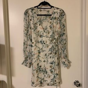 Floral wrap dress